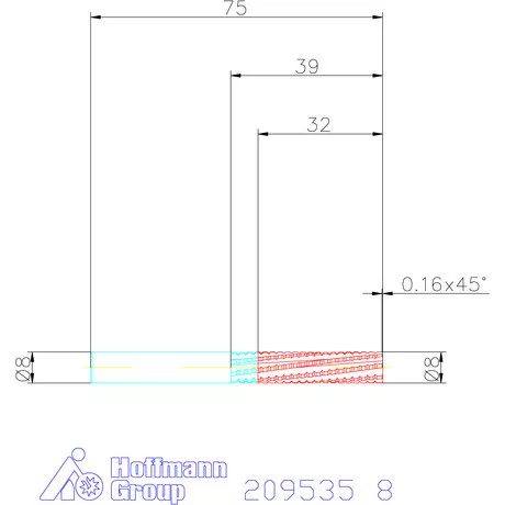 Garant VHM maró toló forgácsolás 8 mm