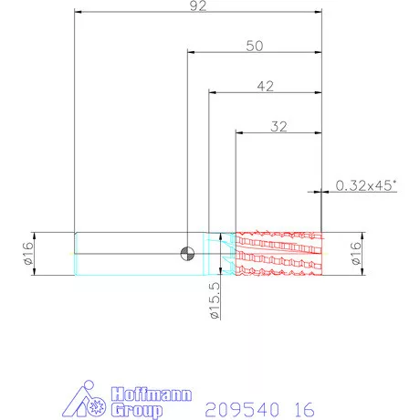 Garant Composite VHM maró, húzó forgácsolás 16 mm