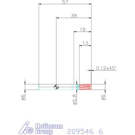 Garant Composite VHM maró, húzó forgácsolás 6 mm