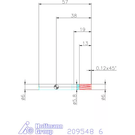 Garant Composite VHM maró, toló forgácsolás 6 mm