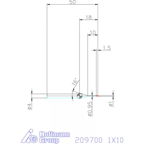 Garant VHM mikromaró 1X10 mm