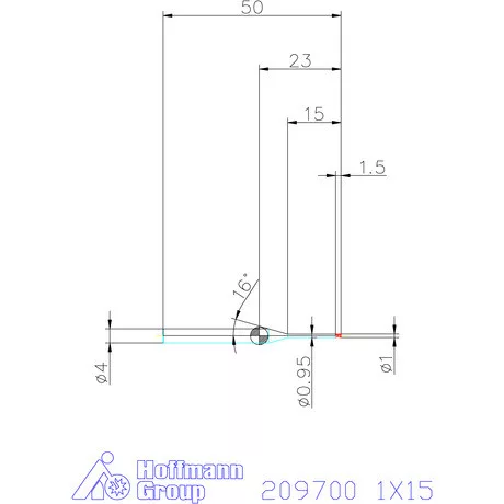 Garant VHM mikromaró 1X15 mm