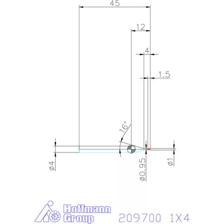 Garant VHM mikromaró 1X4 mm
