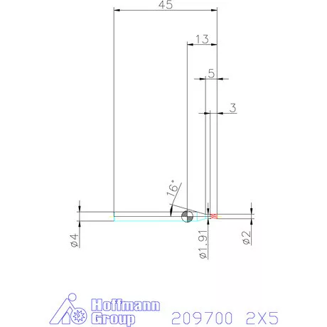 Garant VHM mikromaró 2X5 mm