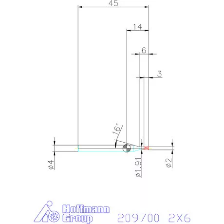 Garant VHM mikromaró 2X6 mm