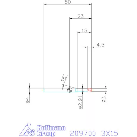 Garant VHM mikromaró 3X15 mm