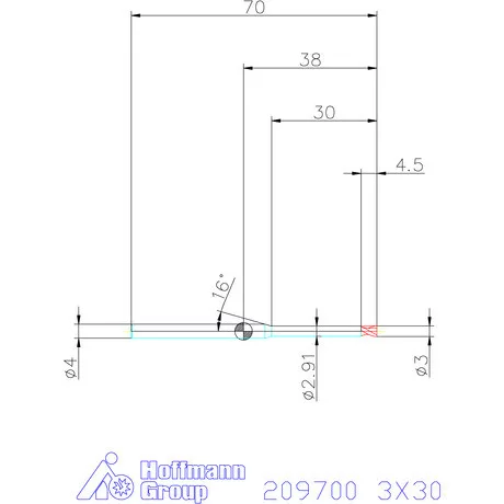 Garant VHM mikromaró 3X30 mm