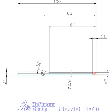 Garant VHM mikromaró 3X60 mm
