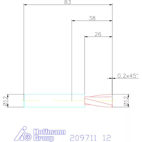 Garant VHM maró 12 mm