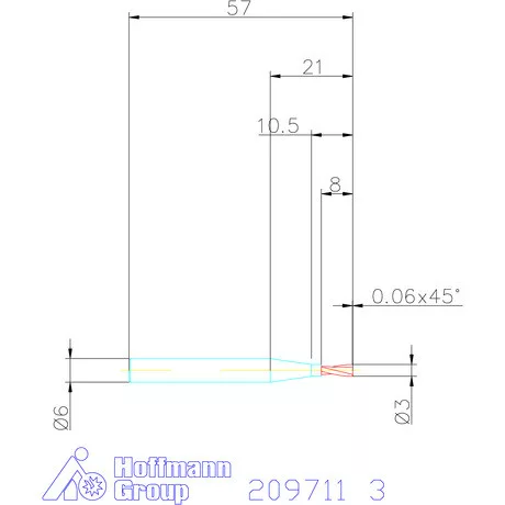 Garant VHM maró 3 mm