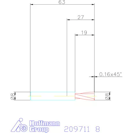 Garant VHM maró 8 mm