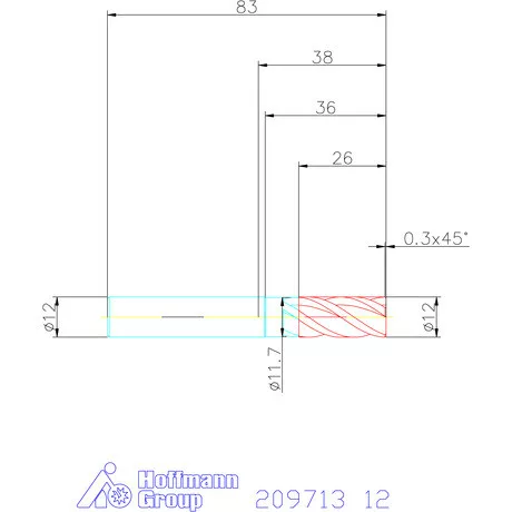 Garant VHM maró 12 mm
