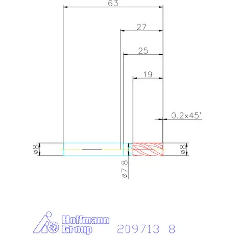 Garant VHM maró 8 mm