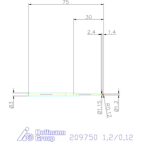 Garant VHM tóruszmaró 1,2/0,12 mm