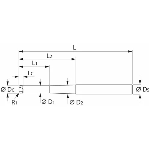 Garant VHM tóruszmaró 1,5/0,15 mm