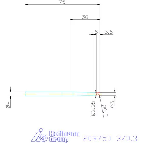 Garant VHM tóruszmaró 3/0,3 mm