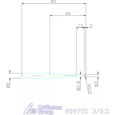 Garant VHM tóruszmaró 3/0,5 mm