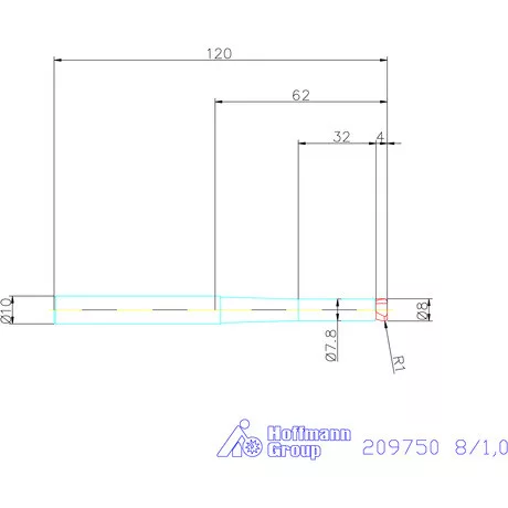 Garant VHM tóruszmaró 8/1,0 mm