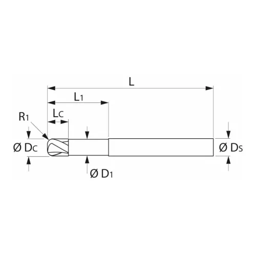 Garant VHM tóruszmaró 10/1,5 mm