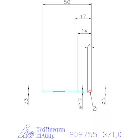 Garant VHM tóruszmaró 3/1,0 mm