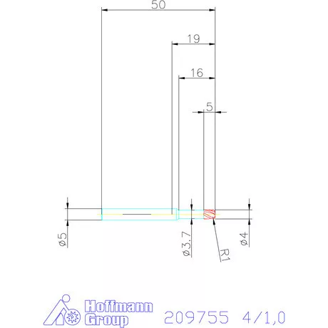 Garant VHM tóruszmaró 4/1,0 mm