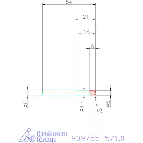 Garant VHM tóruszmaró 5/1,0 mm