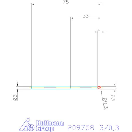 Garant VHM tóruszmaró 3/0,3 mm
