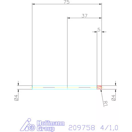 Garant VHM tóruszmaró 4/1,0 mm