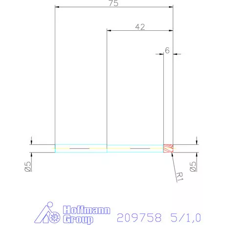 Garant VHM tóruszmaró 5/1,0 mm