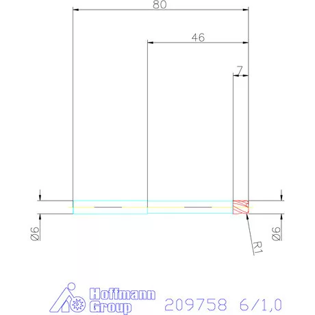 Garant VHM tóruszmaró 6/1,0 mm