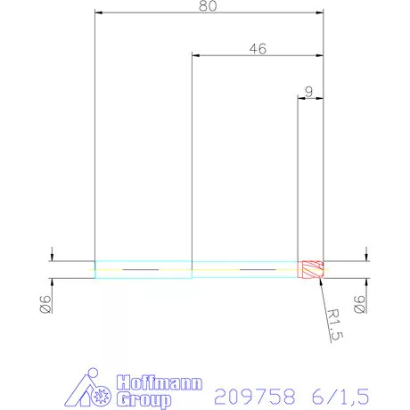 Garant VHM tóruszmaró 6/1,5 mm