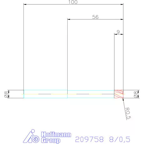 Garant VHM tóruszmaró 8/0,5 mm