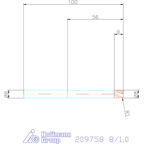 Garant VHM tóruszmaró 8/1,0 mm