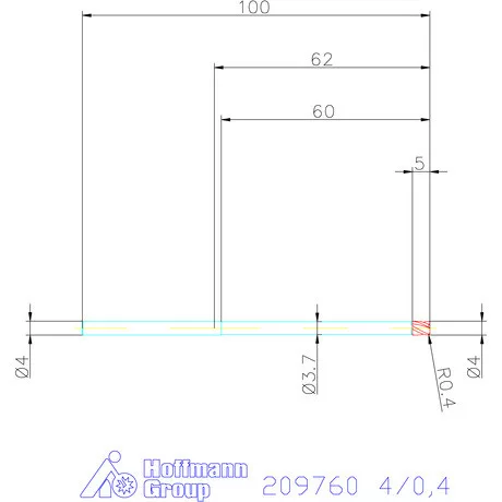 Garant VHM tóruszmaró 4/0,4 mm