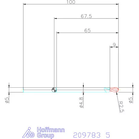 Garant VHM teljes rádiuszmaró 5 mm