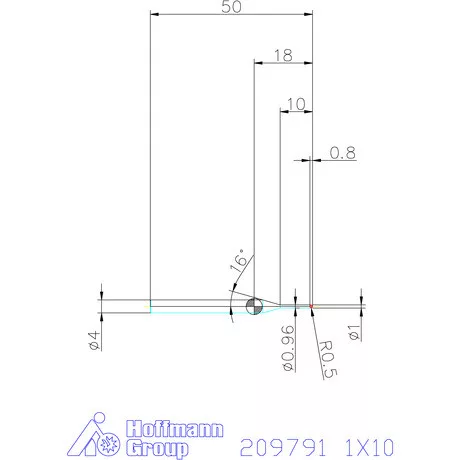 Garant VHM rádiusz másolómaró 1X10 mm