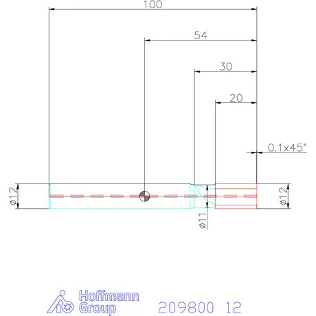 Garant PKD maró belső hűtéssel egyenes forgácsolás 12 mm