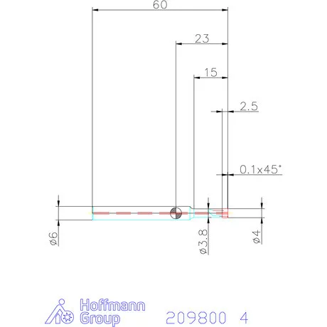 Garant PKD maró belső hűtéssel egyenes forgácsolás 4 mm