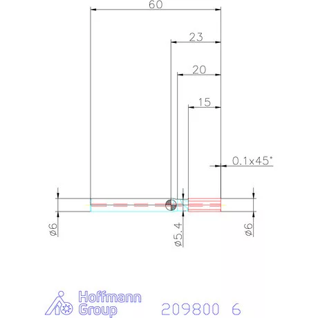 Garant PKD maró belső hűtéssel egyenes forgácsolás 6 mm