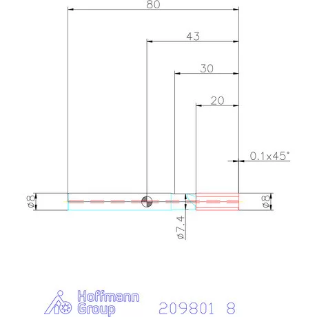 Garant PKD maró belső hűtéssel húzó forgácsolás 8 mm