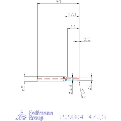 Garant PKD tóruszmaró belső hűtéssel egyenes forgácsolás 4/0,5 mm