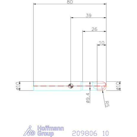 Garant PKD teljes rádiuszmaró, belső hűtéssel egyenes forgácsolás 10 mm