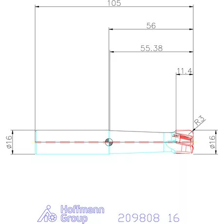 Garant PKD szármaró belső hűtéssel HPC 16 mm