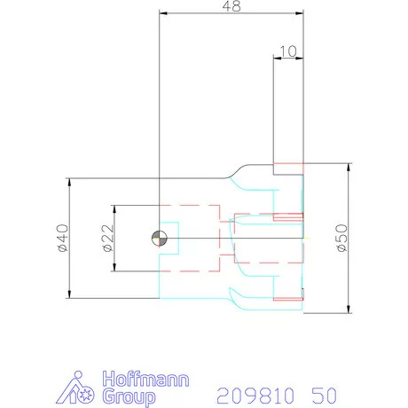 Garant PKD síkmaró furattal 50 mm