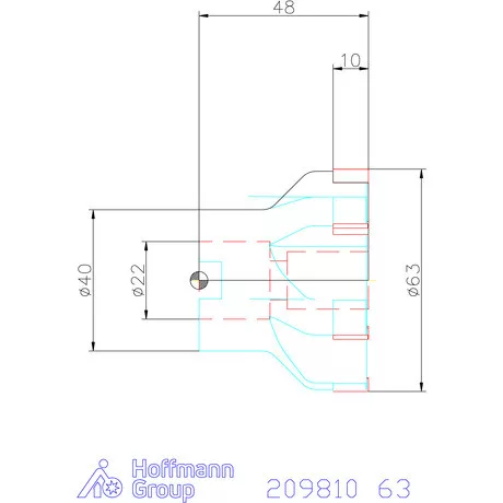 Garant PKD síkmaró furattal 63 mm