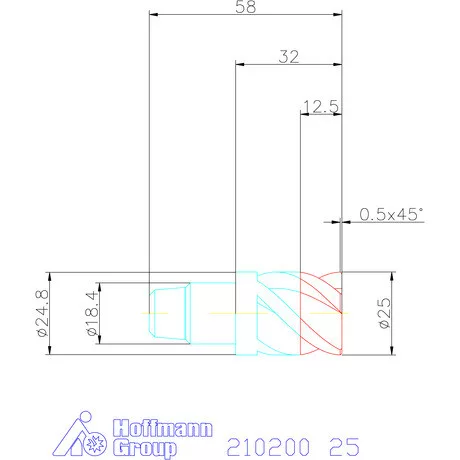 Garant Sarokmaró fej 45°-os élletöréssel 25 mm