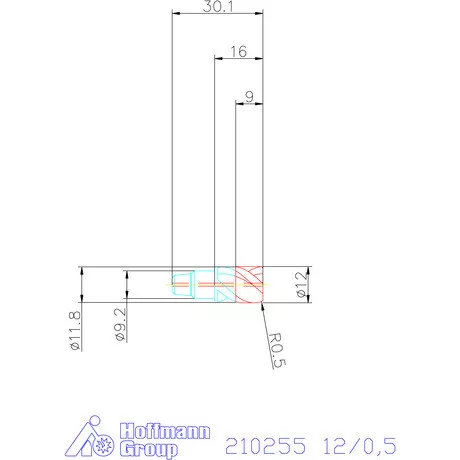 Garant Tóruszmaró fej HPC 12/0,5 mm