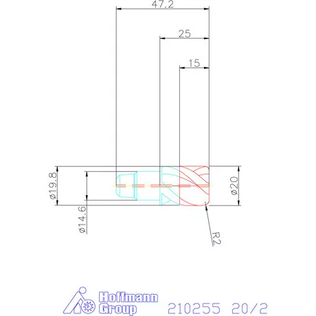 Garant Tóruszmaró fej HPC 20/2 mm