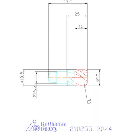 Garant Tóruszmaró fej HPC 20/4 mm