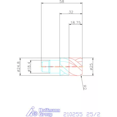 Garant Tóruszmaró fej HPC 25/2 mm